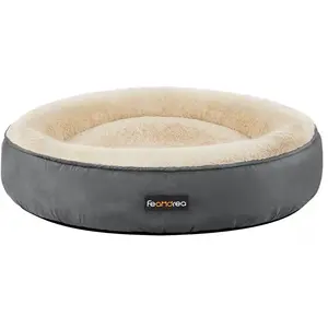 Feandrea Panier Pour Chien Rond, Gris Foncé pas cher