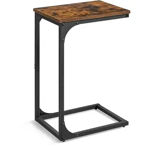 VASAGLE Table d'appoint en C industriel pas cher