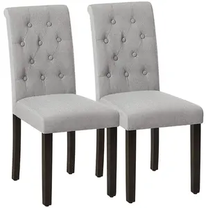 SONGMICS Chaises dossier gris pas cher