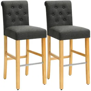 SONGMICS Chaises hautes gris foncé pas cher