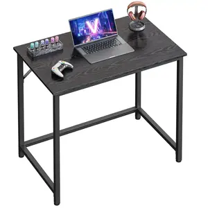 VASAGLE Bureau style industriel montage facile, Noir