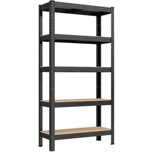 SONGMICS Étagère de rangement à 5 niveaux, Noir / 1 pas cher