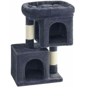 FEANDREA Arbre à chat 2 niches doux pas cher
