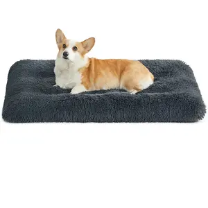 Comparateur de prix : Feandrea Panier pour chien rembourrage moelleux, Gris Foncé / 95 x 60 cm