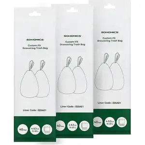 SONGMICS Sac Poubelle, Blanc / 3