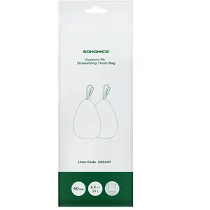 SONGMICS 25L Sacs poubelle, Blanc / 1 pas cher