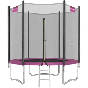 SONGMICS Trampoline extérieur avec échelle et filet de protection, Noi...Vendu parsongmics