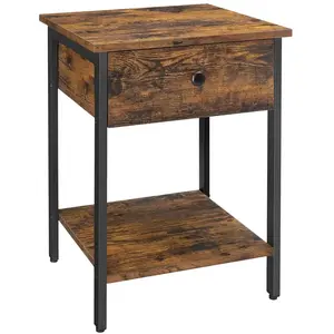 VASAGLE Table de chevet tiroir industriel pas cher