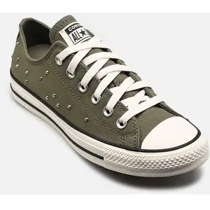 Chuck Taylor All Star Mini Studs Ox par Converse Vert 39 Femme pas cher