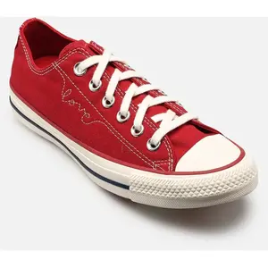 Chuck Taylor All Star Hearts Ox par Converse Rouge 40 Femme pas cher
