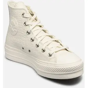 Converse Chuck Taylor Lift Hi Croco Blanc pas cher