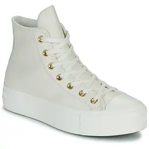 Chuck Taylor All Star Lift Leather Hi par Converse Blanc 39 Femme pas cher