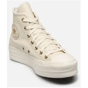 Chuck Taylor All Star Lift Leather Hi par Converse Blanc 36 1/2 Femme pas cher