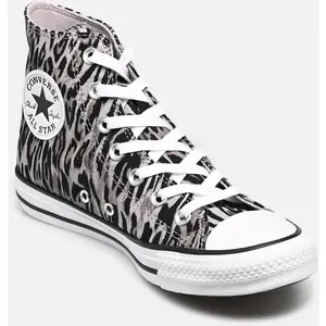 Converse Ctas Hi Leopard  Beige/noir pas cher