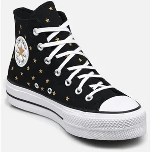Chuck Taylor All Star Lift Platform Embroidered Stars Hi par Converse Noir 37 Femme pas cher