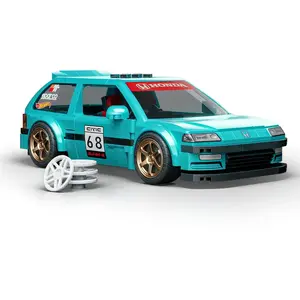 Hot Wheels - Mattel Brick Shop - Custom'90 Honda Civic Ef