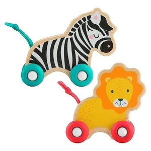 Comparateur de prix : FISHER-PRICE Animaux a pousser en bois os - JFN19