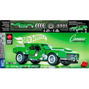 Mattel Brick Shop Hot Wheels Speed Custom 68 Camaro Building Set