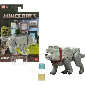 Minecraft, le film - figurine Dennis le loup 10 cm - Mattel Figurine - MATTJFR59 pas cher
