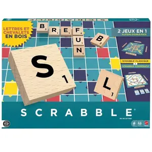 Mattel Scrabble en bois pas cher