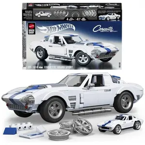 Comparateur de prix : Mattel Brick Shop Hot Wheels Elite Corvette Grand Sport  Building Set
