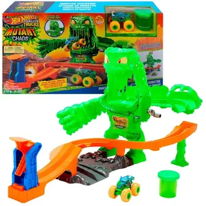 0 Hot Wheels Monster Trucks 1:64 Mutant Chaos Ooze Monster Playset