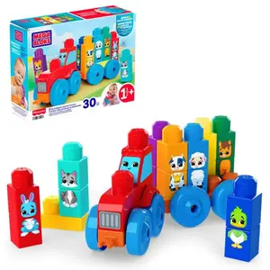 MEGA MEGA BLOKS - Tracteur Mes Animaux à assembler