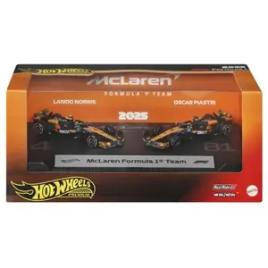 Mattel Hot Wheels®   Coffret De 2 Voitures Mclaren Formula 1 Team Premium