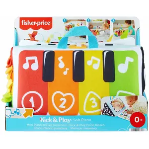 Comparateur de prix : FISHER-PRICE JOUET MUSICAL MON PIANO D'ÉVEIL SENSORIEL POUR JEU À PLAT