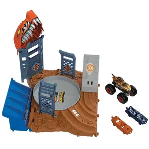 Comparateur de prix : HOT WHEELS MONSTER TRUCKS ARENA SMASHERS TIGER SHARK SPIN-OUT CHALLENG