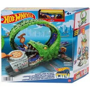 Comparateur de prix : Hot Wheels - Hot Wheels-Looping Attaque de l'Alligator-Coffret, 1 voiture incluse HKX39