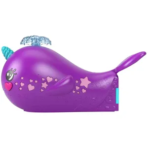 Mattel Polly pocket sparkle cove adventure narwhal adventurer boat HKV71 pas cher