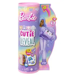 Comparateur de prix : Mattel Barbie Cutie Reveal Poupée Barbie Et Accessoires, Costume Caniche En Peluche