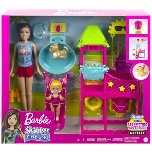 Comparateur de prix : Maison de poupée Barbie Coffret Skipper Premiers Jobs Parc Aquatique
