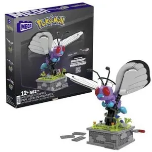 Mega Bloks Mattel Set de construction POKEMON BUTTERFREE Multicouleur Pourpre TU pas cher