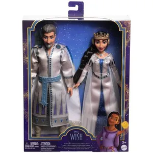 Comparateur de prix : Mattel Disney-Wish-Le Roi Magnifico et La Reine Amaya du Royaume de Rosas HRC18
