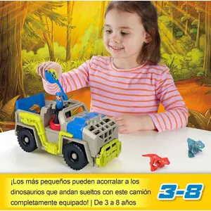 Fisher-Price Imaginext Camion De Transport De Dinosaures Et Jeu De Figurines pas cher