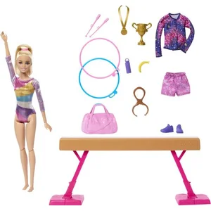 Comparateur de prix : Barbie-Gymnastique-Coffr avec poupée et plus de 10 accessoires HRG52