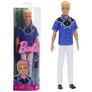 Comparateur de prix : Barbie®-fashionistas-pou Ken Blond Look Western Hrh25 Blanc