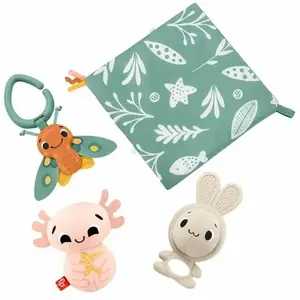 Comparateur de prix : Fisher-Price-Les Sens en éveil - Coffret 4 jouets sensoriels pour bébé - Fisher-Price - HRB17