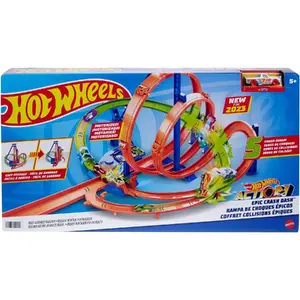 Coffret circuit Hot Wheels Looping Multi Crash pas cher