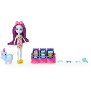 Comparateur de prix : Coffret Enchantimals - Hippo Et Bébés Besties Mattel - Le Coffret