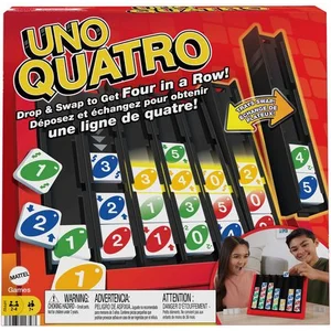 Comparateur de prix : Mattel UNO® - Quatro - Jeu pour adulte, soirée en famille et soirée jeux