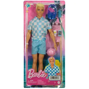 Comparateur de prix : BARBIE - BARBIE BEACH DAY KEN (CP4) - 21A - poupée - 3 ans et + TU