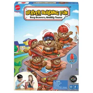 Jeu de société - MATTEL GAMES - Castors Cass'Tour - Multicolore - 2 joueurs ou plus - 30 min pas cher