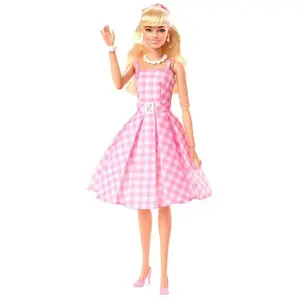 Comparateur de prix : Mattel Barbie Le Film - Poupée Barbie En Robe Vichy Rose À Collectionner