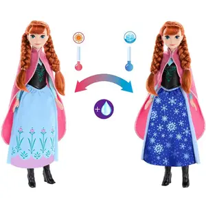Comparateur de prix : Mattel Disney La Reine Des Neiges - Anna Et Sa Robe Magique - Poupée - 3 Ans Et +