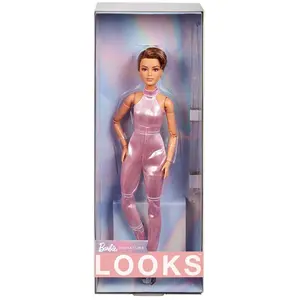 Mattel Barbie-Looks-Poupée De Collection N° 22, Coupe Garçonne Et Combinaison pas cher