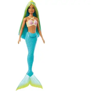 Comparateur de prix : Barbie - Poupées Sirenes Avec Cheveux Et Nageoire Colorés Et Serre-Tete