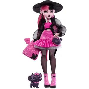 Comparateur de prix : Monster High-Draculaura-Poupée avec animal de compagnie et accessoires HRP64